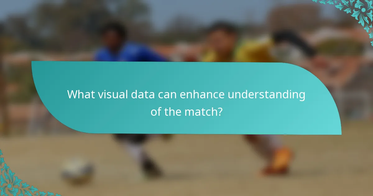 What visual data can enhance understanding of the match?
